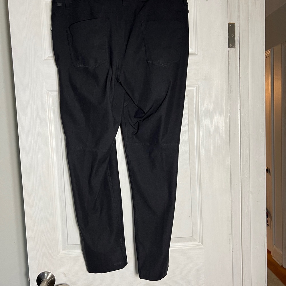 Lululemon Men's Abc Black Jeans With Warpstreme 36x29 View 3